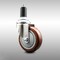 Service Caster 4 Inch 316SS Maroon Polyurethane Wheel Swivel 1-1/4 Inch Expanding Stem Caster SCC-SS316EX20S414-PPUB-MRN-114 - alternate 1